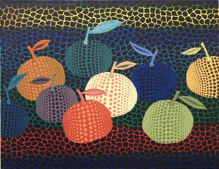 内山田画廊】くやまやおい かぼす 現代アート 絵画 真筆保証検:草間