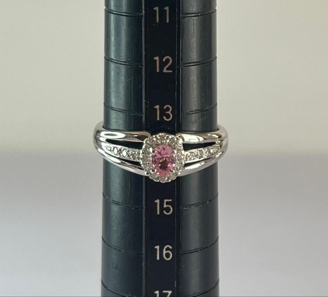 Jun様PTファンシーカラーサファイヤリング 約4.9g中央宝石研究所