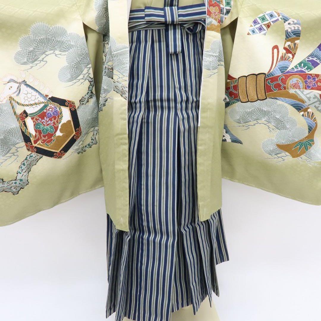 新品 七五三 ５歳 男児 ４点セット 着物 C1