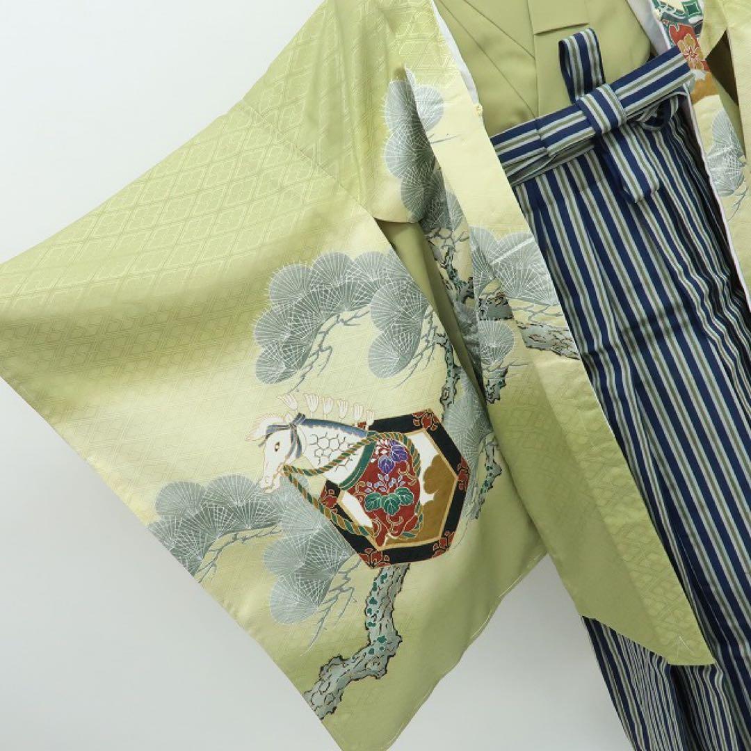 新品 七五三 ５歳 男児 ４点セット 着物 C1