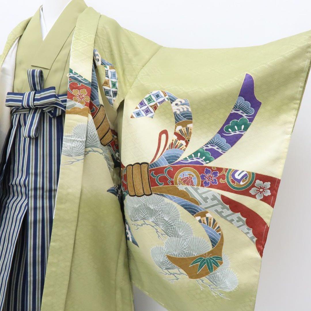 新品 七五三 ５歳 男児 ４点セット 着物 C1
