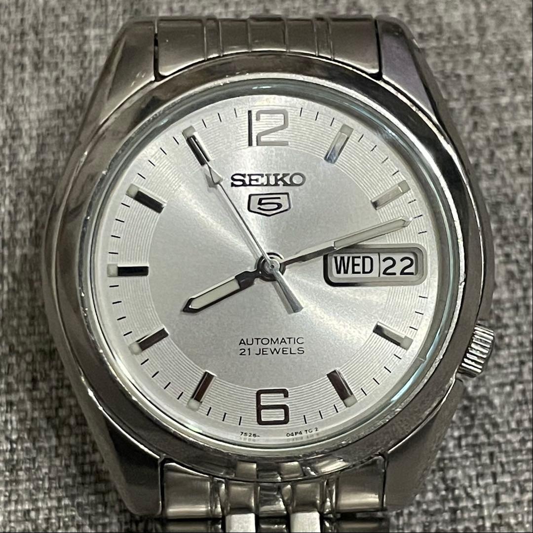 サ*ン様 SEIKO 自動巻き腕時計 セイコー5 裏スケルトン 7S26-01V