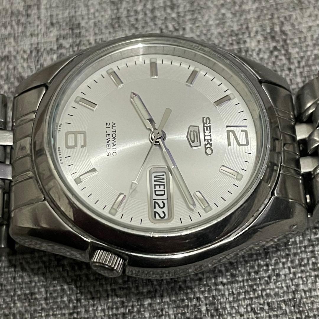 サ*ン様 SEIKO 自動巻き腕時計 セイコー5 裏スケルトン 7S26-01V
