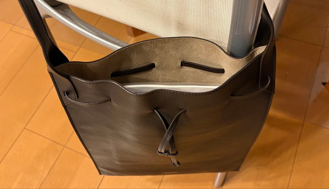 J&M DAVIDSON レザー トートバッグ ダークブラウン