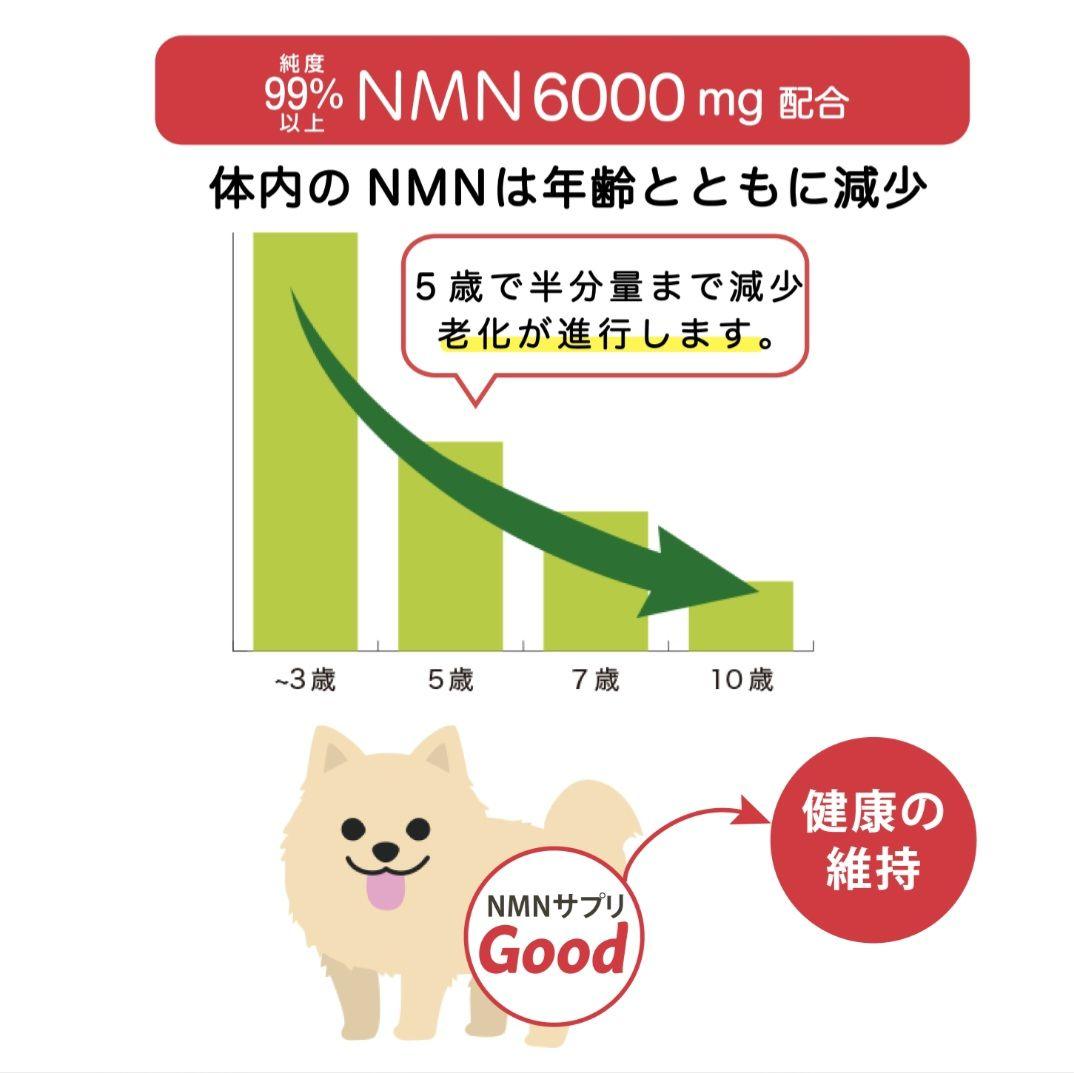 モアリッチ NMN6000 わんにゃんサプリ ~元気だよ~ Good 18g