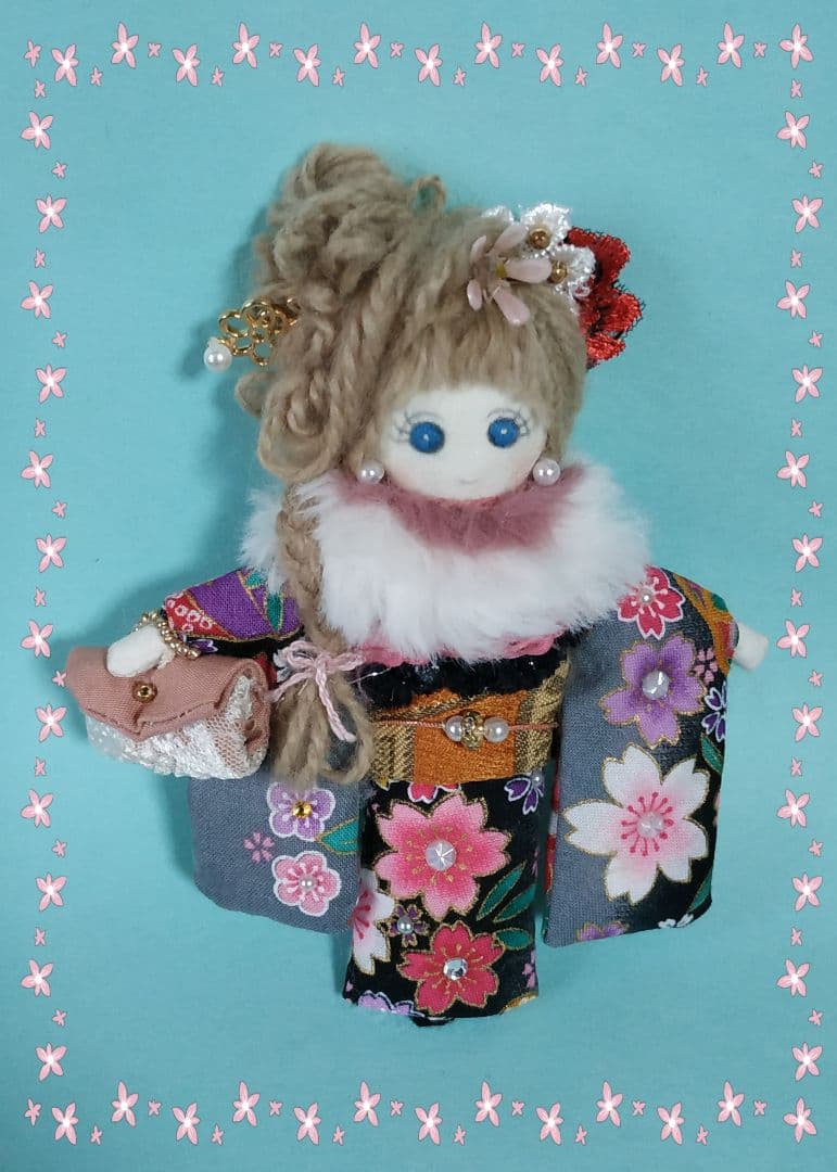 ドールチャーム バッグチャーム ハンドメイド 人形