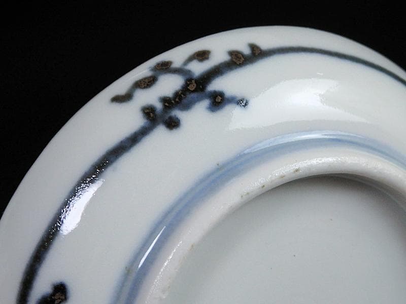 古伊万里 染付 撫子の図 豆皿 江戸期 E093AS-fbkv - メルカリ