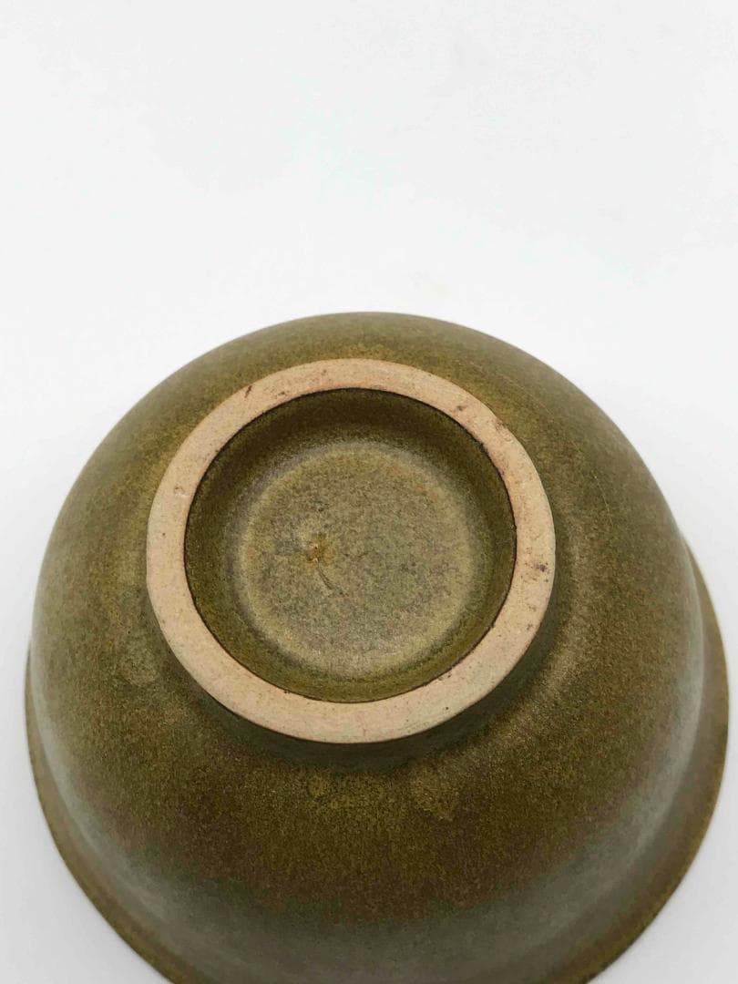 清時代 茶末釉茶碗 茶碗 湯呑 古染付 茶道具 旧家蔵出し(D-64)