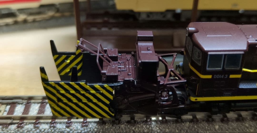 鉄道模型 国鉄DD14 3 茶色 除雪機関車