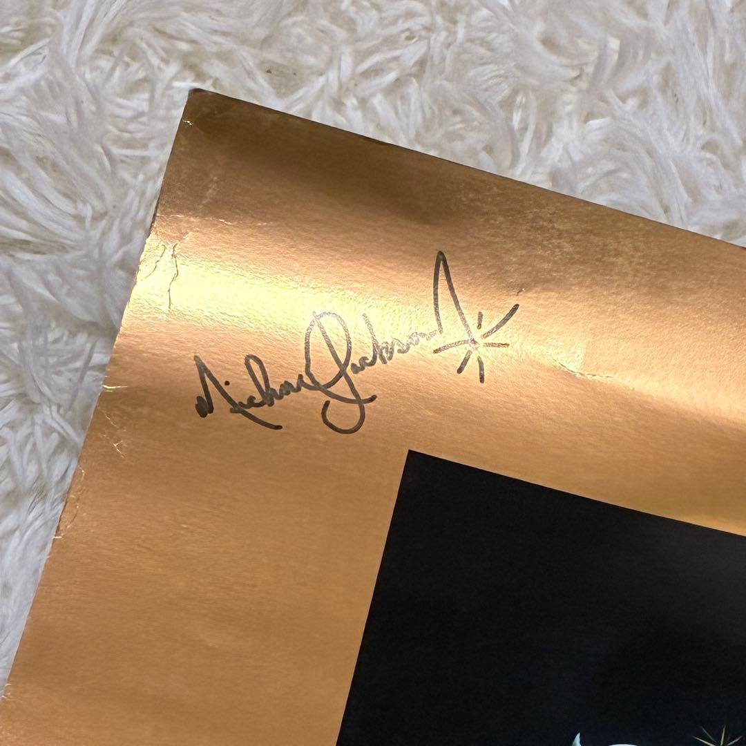 希少】マイケルジャクソン デンジャラス サイン入りポスター 鑑定書付き