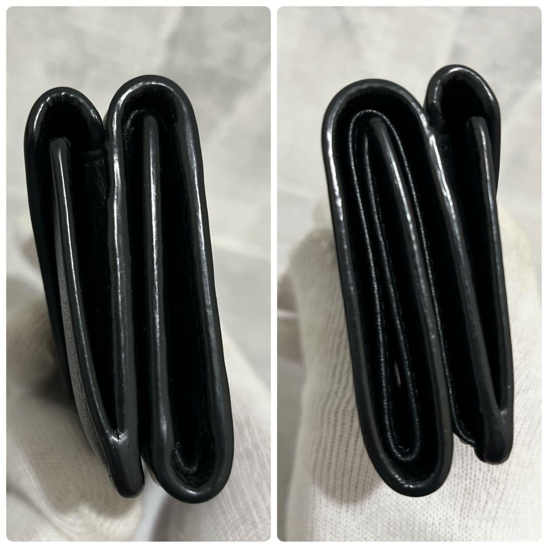 美品✨】BALENCIAGA バレンシアガ ペーパーミニウォレット ブラック