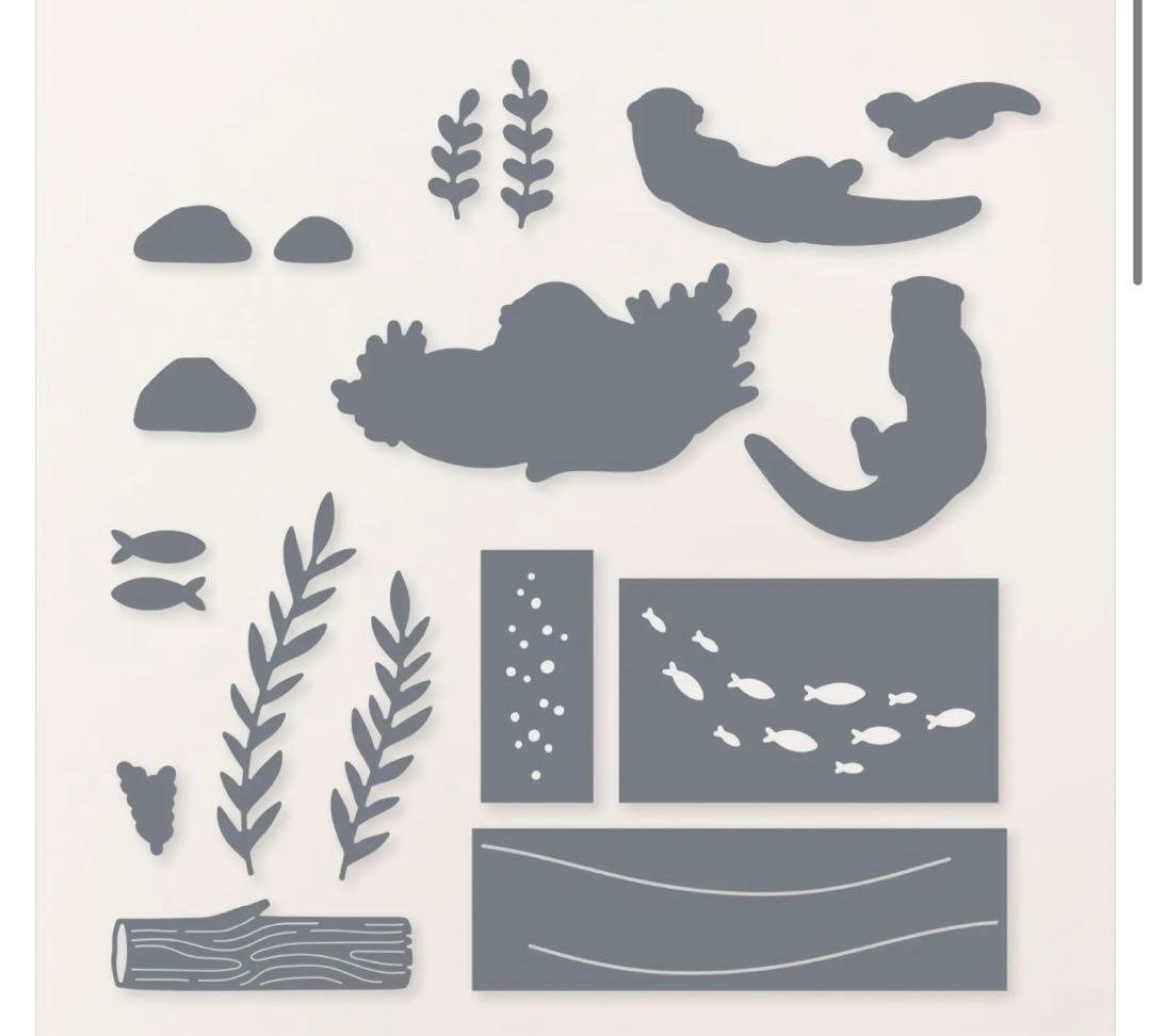 お値下♡未使用1点限定新作可愛いカワウソスタンピンアップ スタンプ