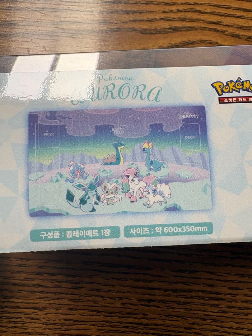 激レア　ポケモンカード　韓国限定　プレイマット　デッキケース　「aurora」