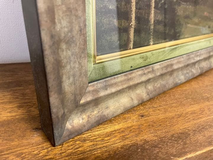 作家印あり 1932 物故日本作家 初期油彩 風景画 油絵 美術品