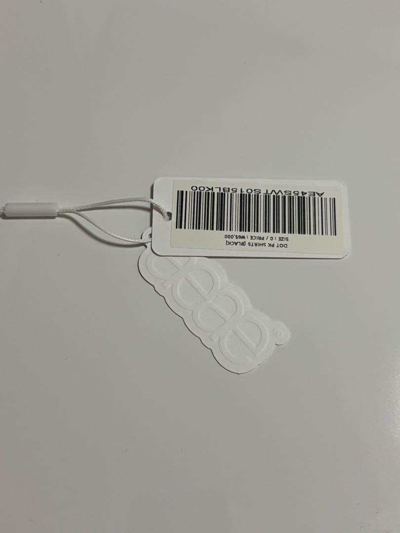 aeae ドット柄ポロシャツ 半袖 black