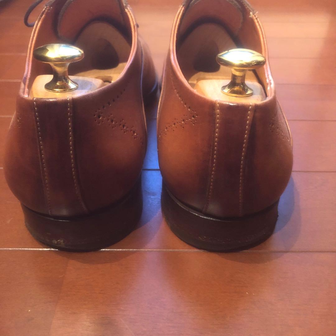 サントーニ　Santoni /ドレスシューズ 71/2【ライトブラウン】