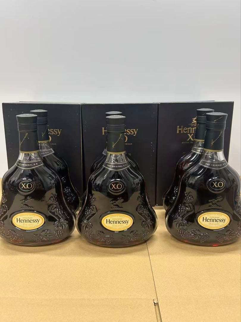 古酒 並行 Hennessy ヘネシー XO 黒キャップ 箱付き 6点セット - メルカリ
