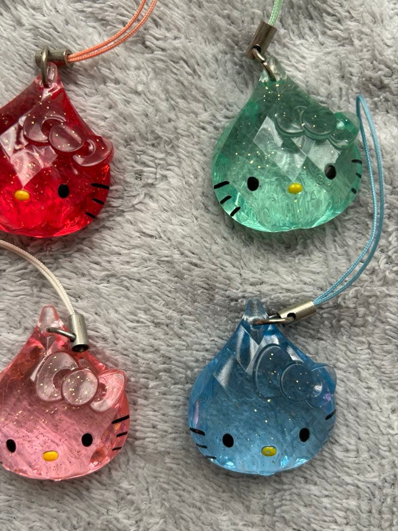 希少 ハローキティ しずくストラップ 激レア非売品 全6色セットキティ サンリオ