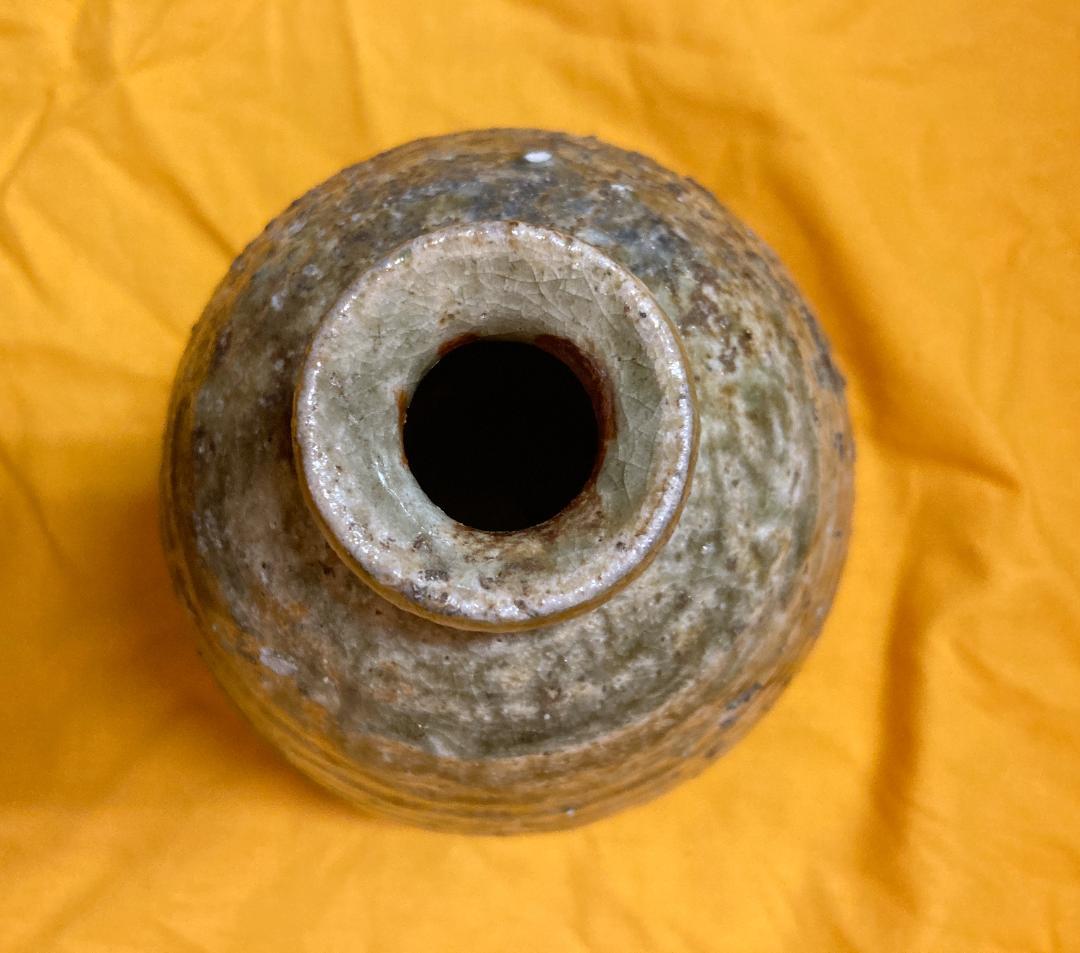 【真作保証】 森里香山 伊賀焼 花入 共箱・共布