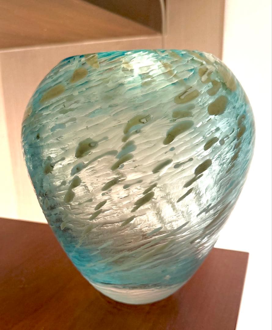 イイノナホ ガラス 作家 花器 フラワーベース オブジェ