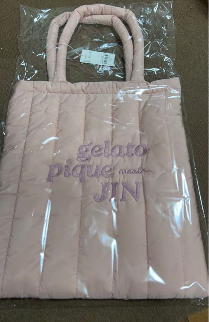 btsジェラートピケ トートバッグ ピンク ジン コラボ ジェラピケ