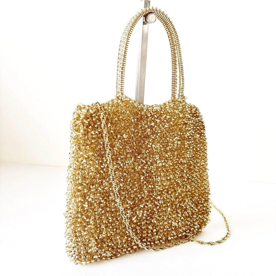 ANTEPRIMA スタンダード スクエア ミディアム ゴールド　チェーン