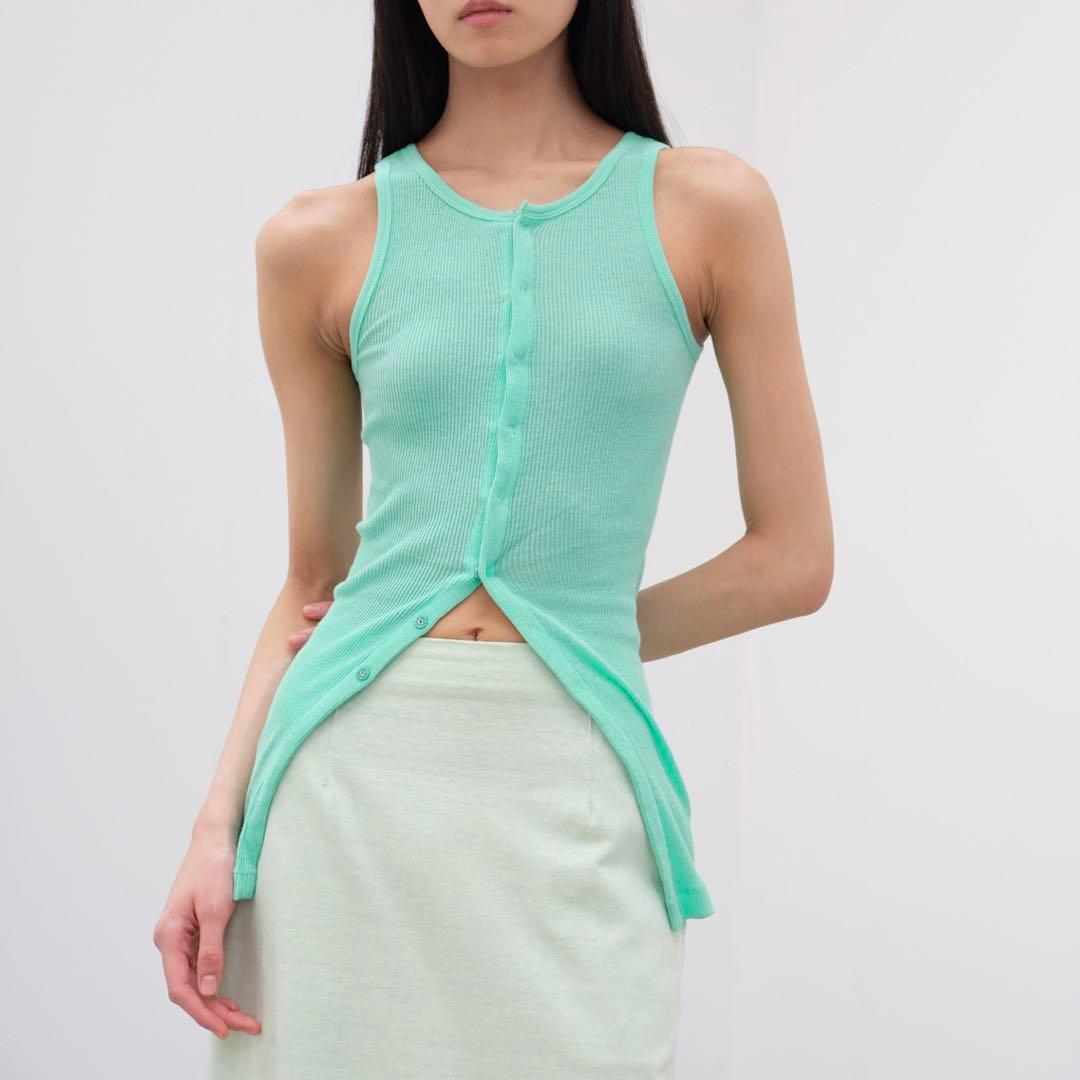 【美品】AURALEE オーラリー ソフトリブタンクトップ 1