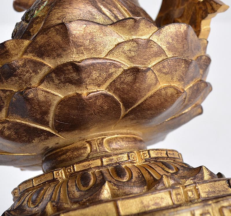 仏教美術 樹脂製 レプリカ チベット仏 仏像 置物 V R4673