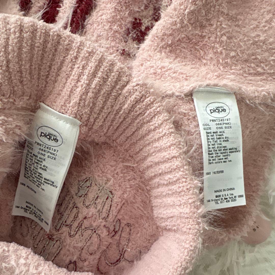 極美品　ジェラートピケ　ジェラピケ　カーディガン　パンツ　ソックス　3点