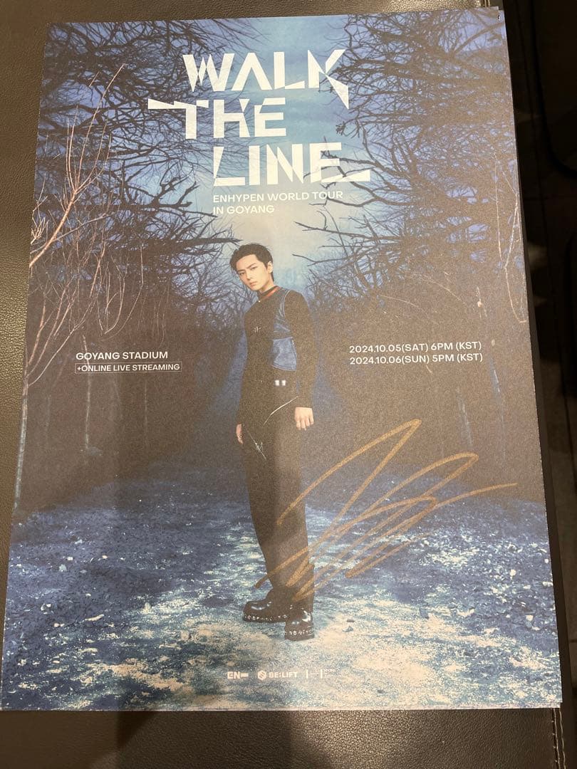 ENHYPEN】ソンフン 直筆サイン入り ポスターWTL プレステ特典