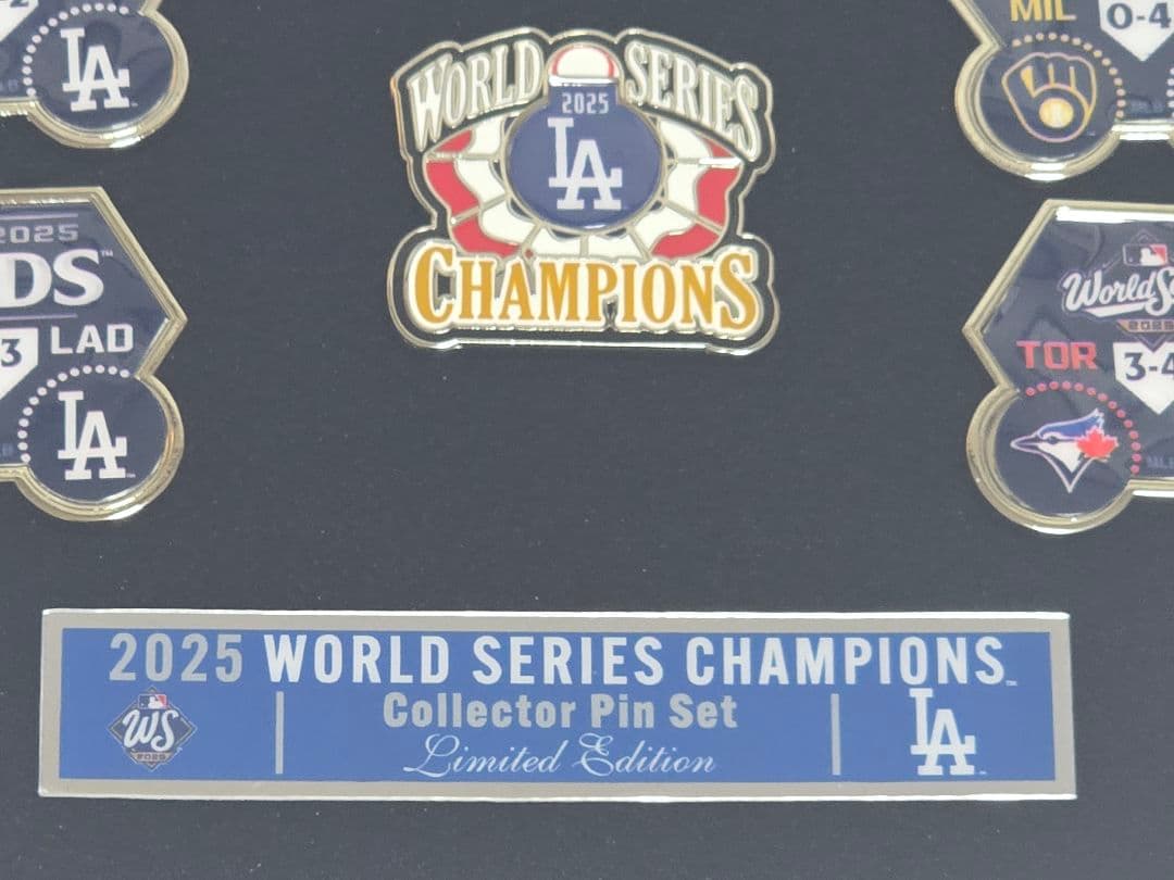 2025MLB LAドジャース WS優勝記念ピン5個セット② - メルカリ