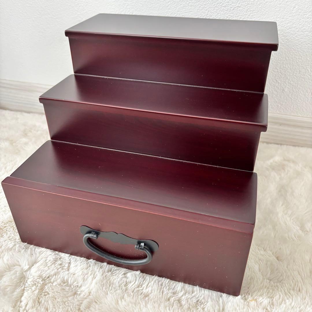 【極美品】加藤工芸　ローズオニールキューピー　お雛様　三段雛飾り　ひな祭り