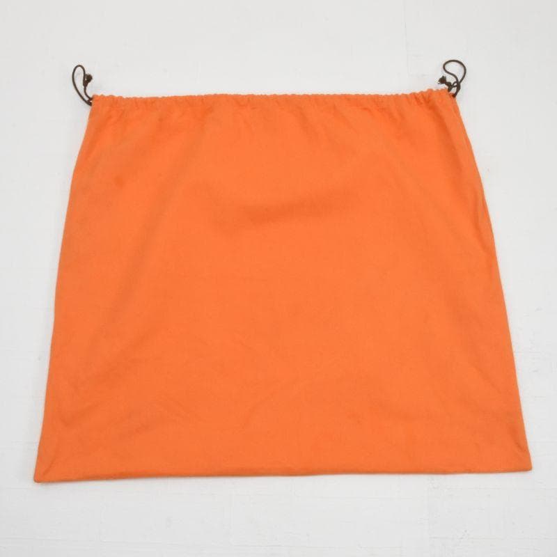 HERMES エルメス保存袋 保護袋 巾着袋 オレンジ ロゴ 61cm×56cm - メルカリ