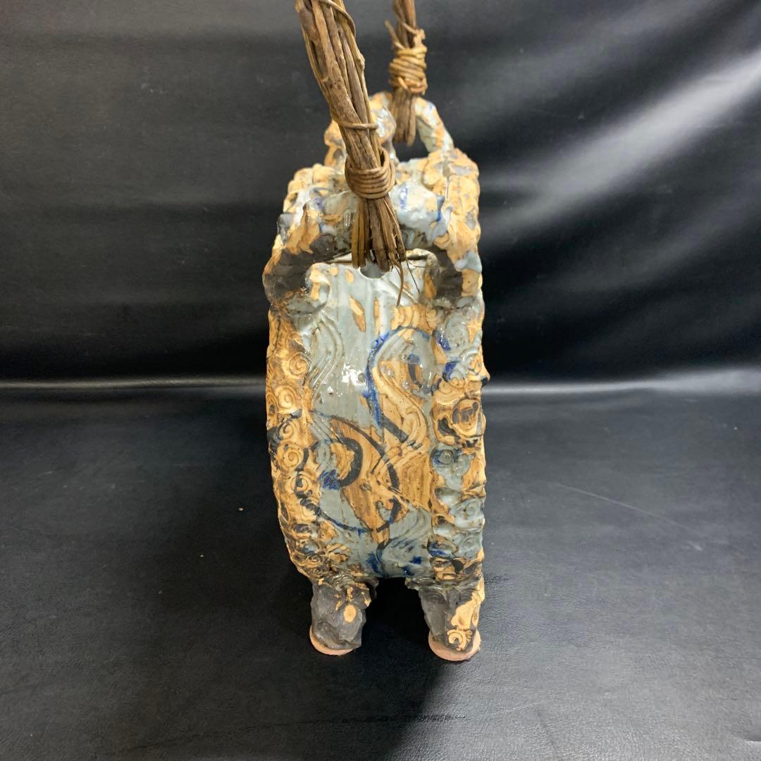 丸型の陶器の水槽　金魚・メダカ・インテリアに 和&アジアンテイスト