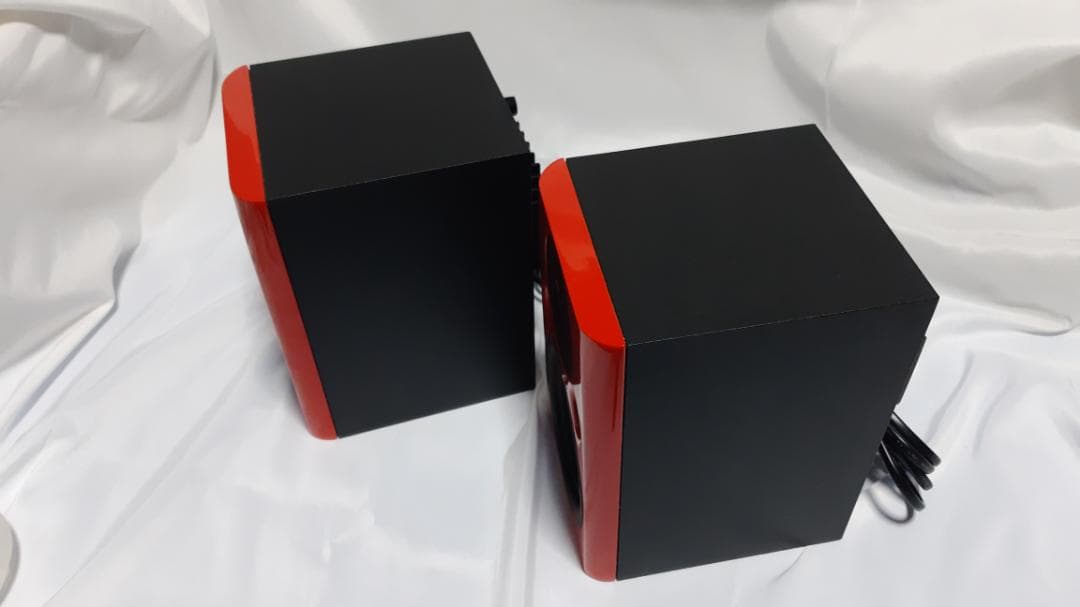 美品 Fostex PM0.4n スタジオモニタースピーカー レッド