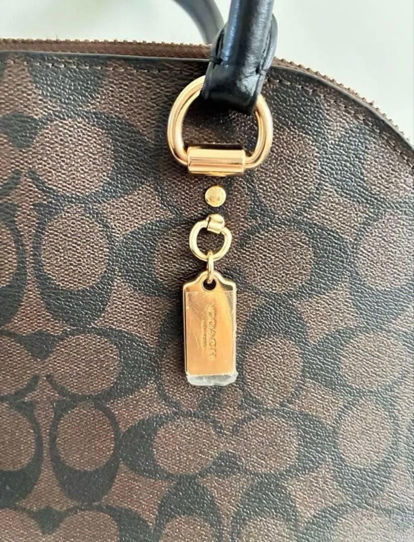 COACH コーチ　ブラウン×ブラック 2558 IMAA8 ハンドバッグ