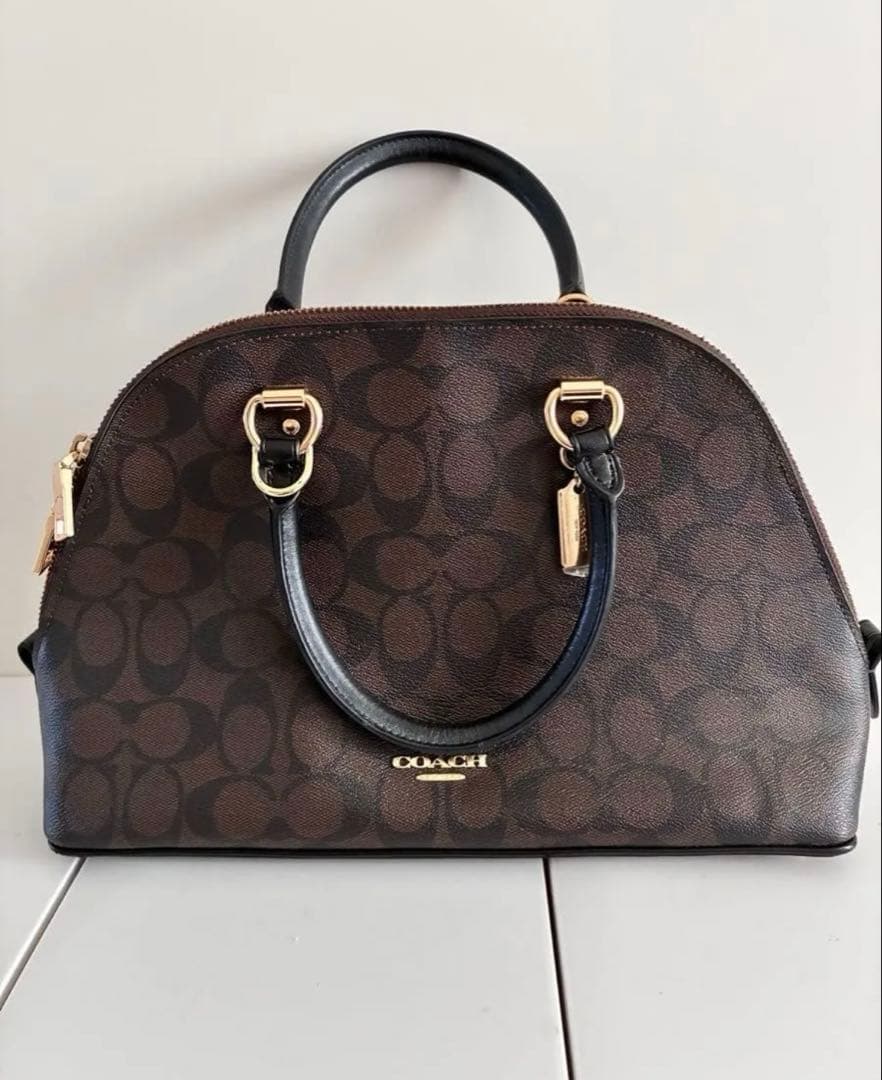 COACH コーチ　ブラウン×ブラック 2558 IMAA8 ハンドバッグ