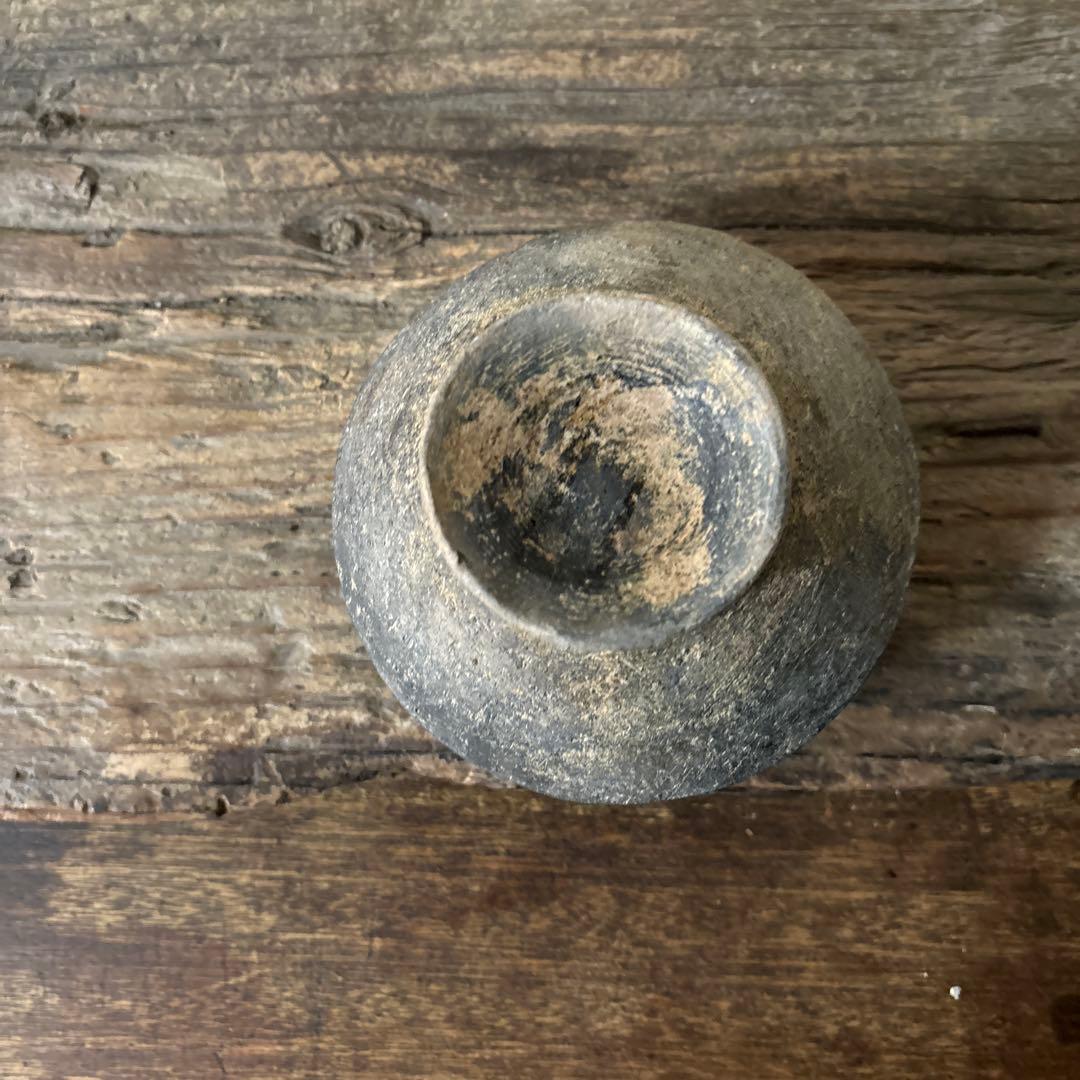 須恵器小壺 古美術 古道具 花器 アンティーク 骨董 新羅 高麗 南蛮 検:李朝