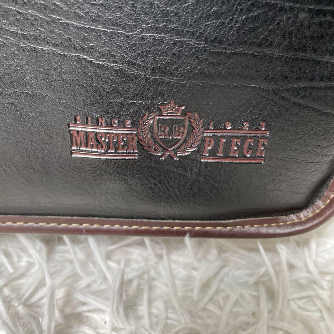 マスターピース　ビジネスバッグ　レザー　ブラック　黒　鍵付き