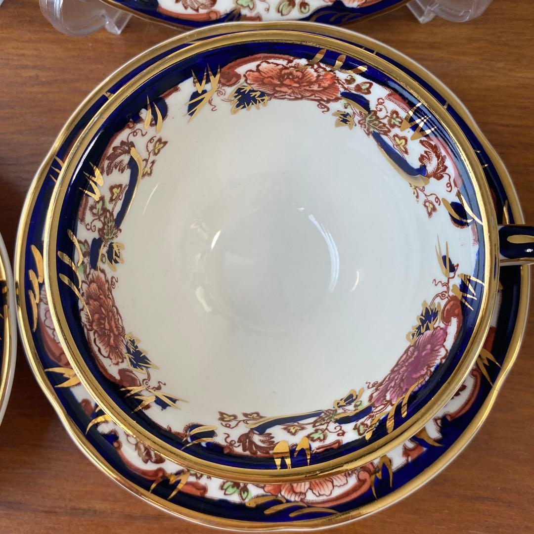 メイソンズ ブルー マンダレイ ピオニー カップ ソーサー プレート 2客