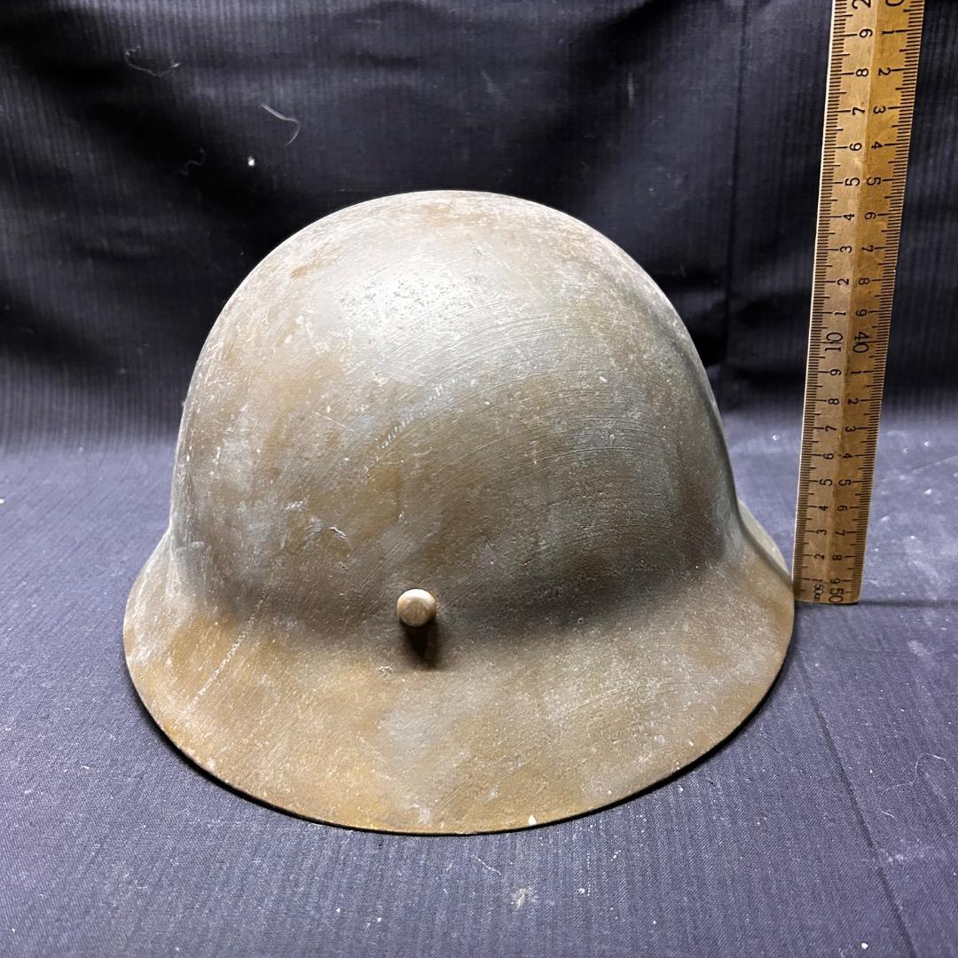 ▽Aa前1009 旧日本軍 三重朝日 鉄帽 大日本帝国 ヘルメット 陸軍