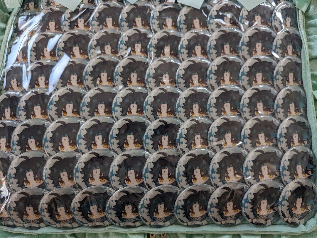 原神　魈　痛バ　痛バッグ　アパレル購入特典缶バッジ　痛バック缶バッチ白バージョン