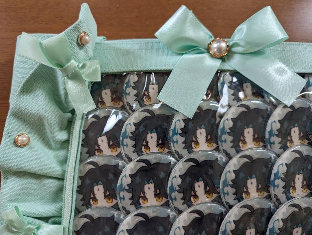 原神　魈　痛バ　痛バッグ　アパレル購入特典缶バッジ　痛バック缶バッチ白バージョン