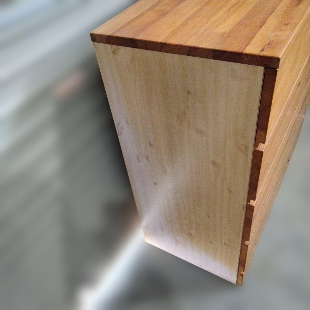 1-23 廃盤　無印良品 パイン材 チェスト 4段チェスト