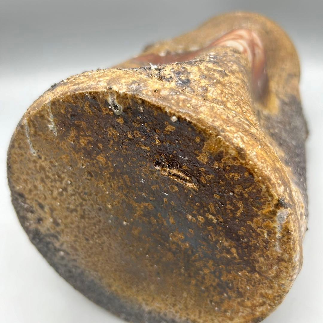 【森泰司　備前　花入　共箱】 花器　花瓶　骨董　アンティーク　インテリア