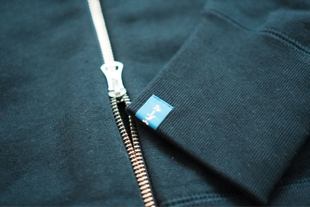 【新品】ループウィラー L.P.R.W. 吊り編みフルジップフーディ ネイビー