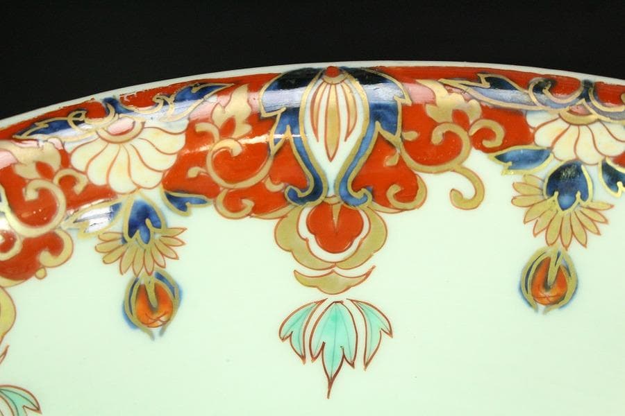 古伊万里 金蘭 模様 三重 鉢 碗 三件(K-XA727)