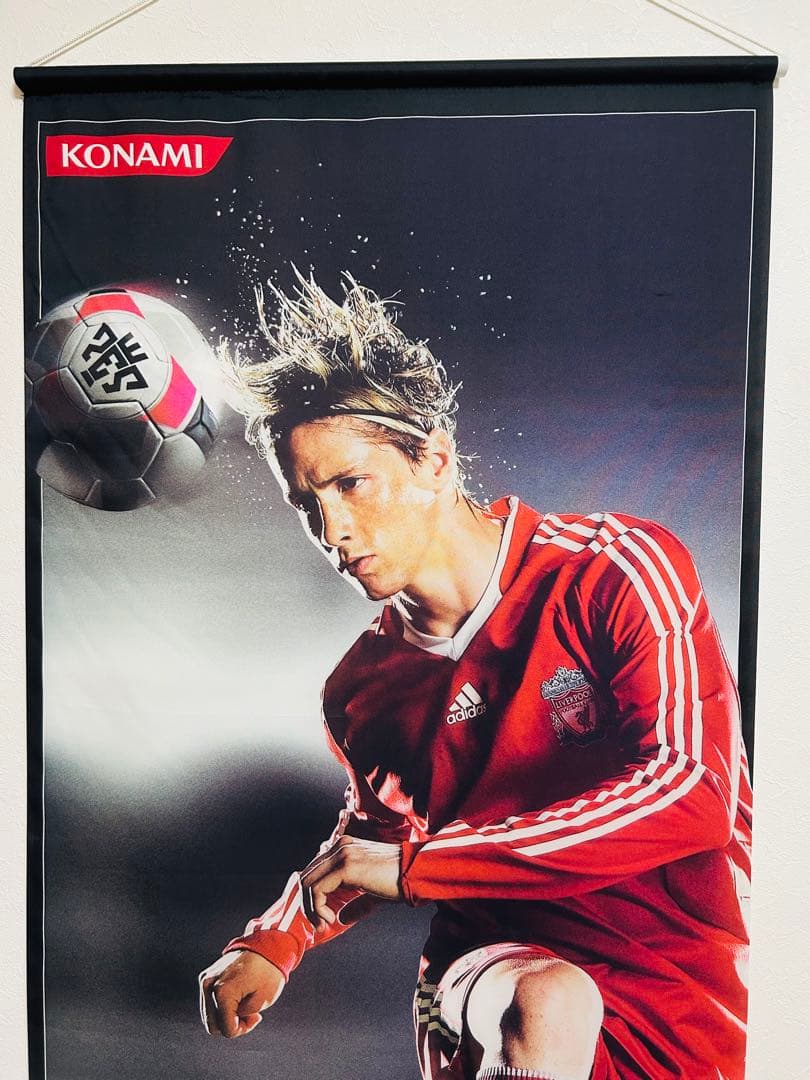 フェルナンド・トーレス タペストリー　サイン入り　【希少】　KONAMI