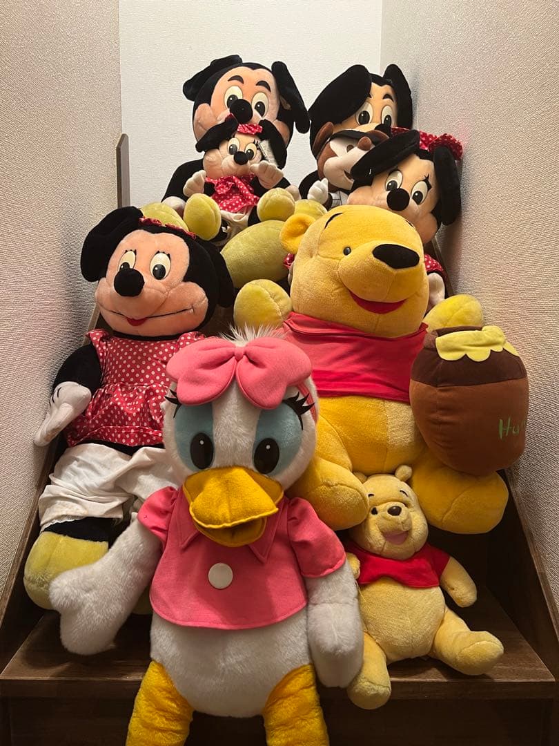 平成レトロ　ディズニー　ぬいぐるみ　ミッキー　ミニー　ドナルド　デイジー　大きい