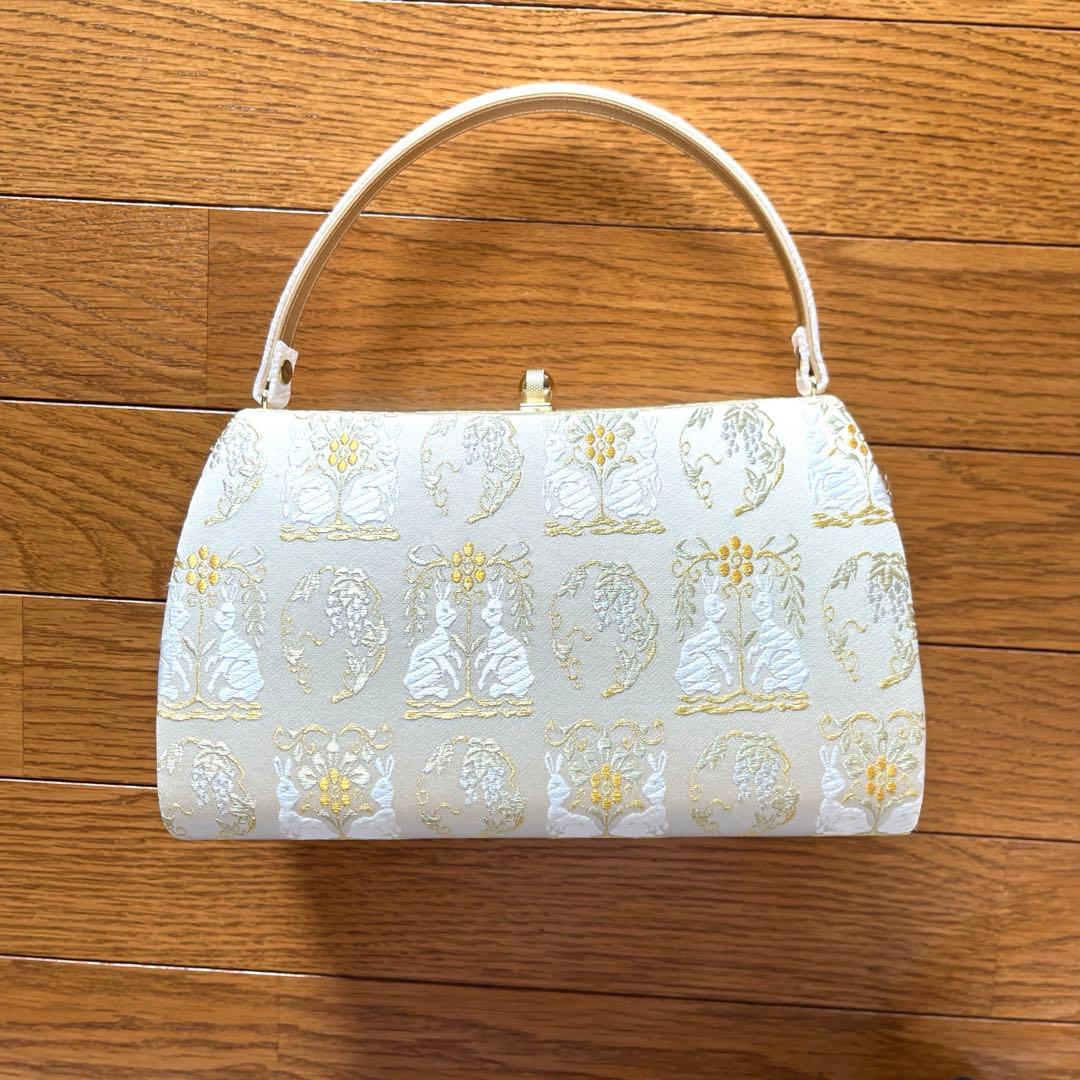 【早い者勝ち】草履バッグセット 花柄 アイボリー 美品